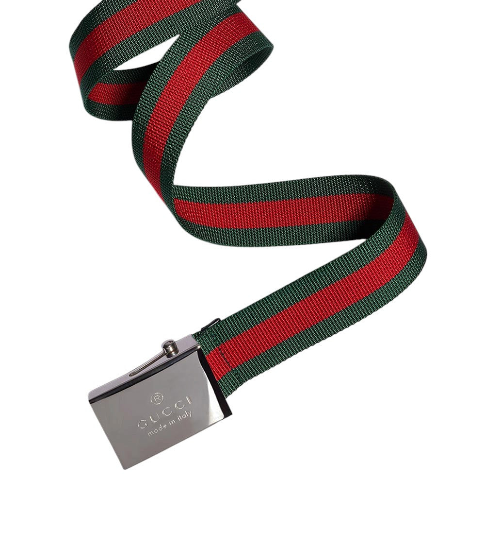 Green Rectangular Buckle Belt 3