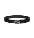 Black Logo Reversible Belt 1