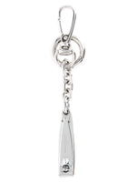 Silver Nail Cutter Charm Keyring 1