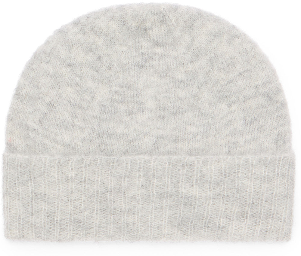 Light Grey Logo Textured Beanie Hat 3