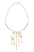 Golden Embellished Chain Necklace 1