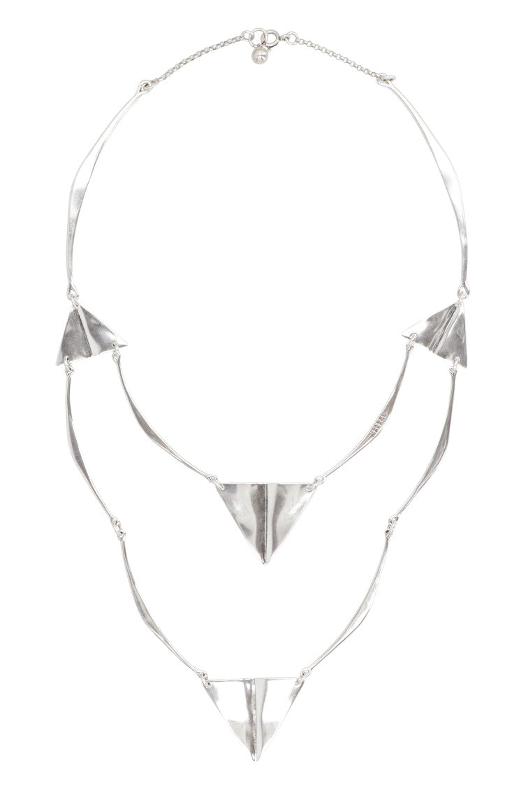 Silver Collana Blair Geometric Necklace 3