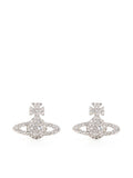 Silver Logo Stud Earrings 1