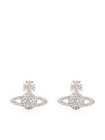 Silver Logo Stud Earrings 1