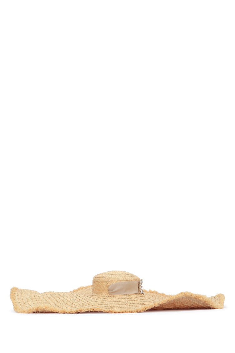 Natural Broche Extra Rafia Hat 2