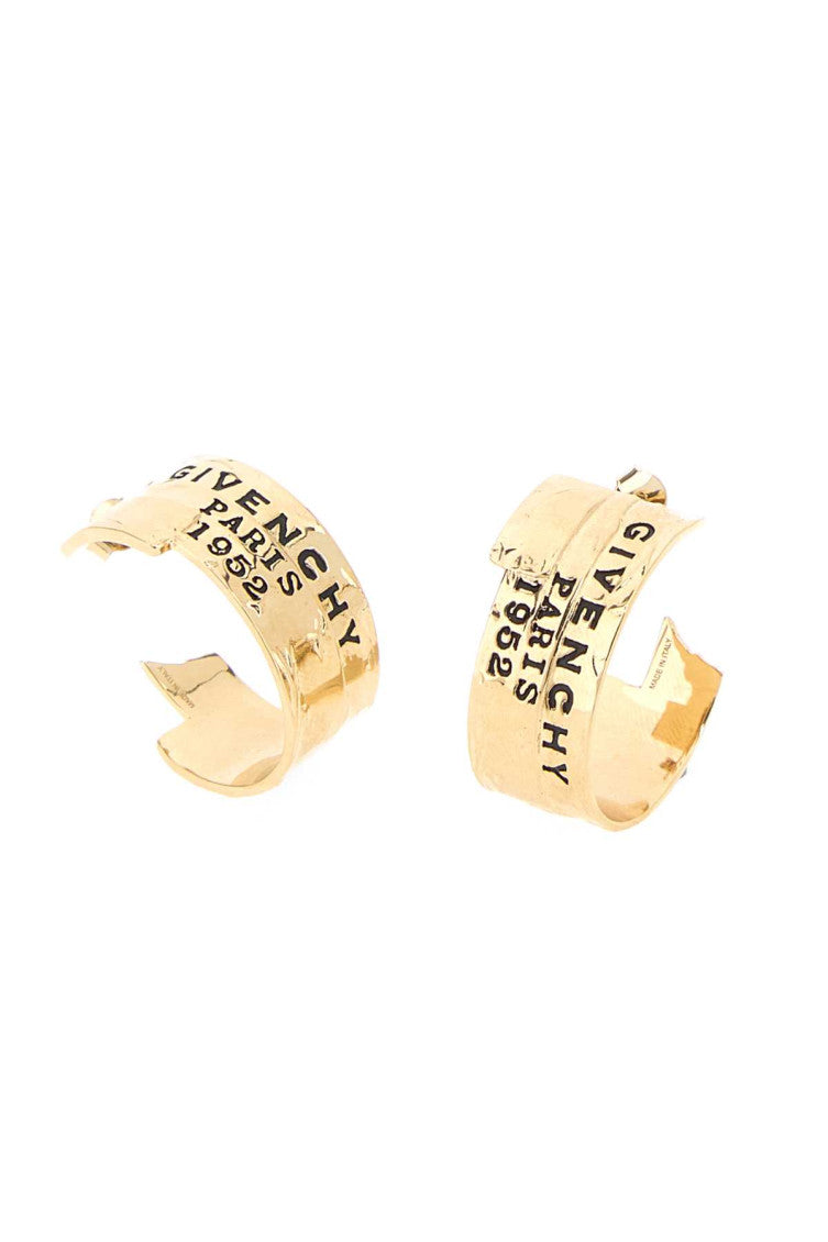 Golden Tape Hoop Earrings 1