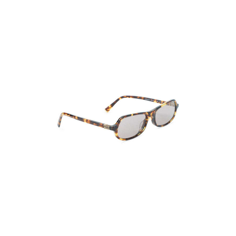 Brown Havana Rectangular Sunglasses 1