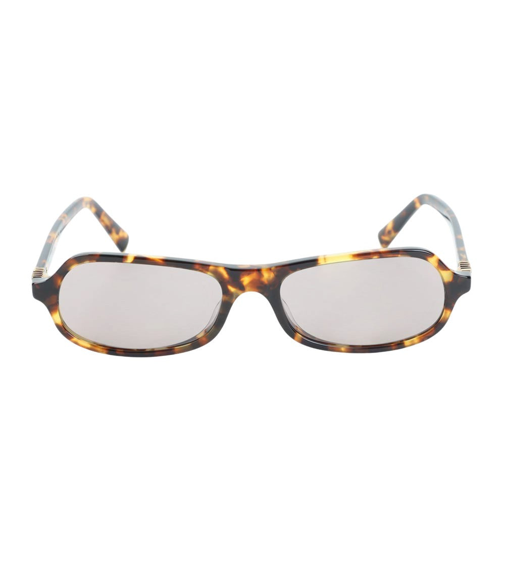 Brown Havana Rectangular Sunglasses 2