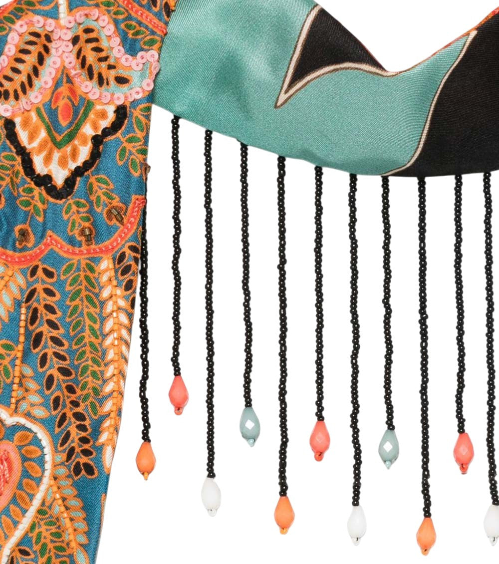 Multicolor Paisley Printed Scarf 3