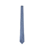 Blue Geometric Silk Tie 1