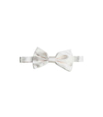 White Solid Bow Tie 1