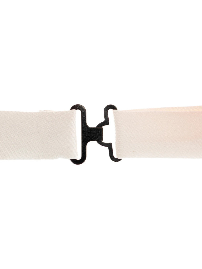 White Solid Bow Tie 2