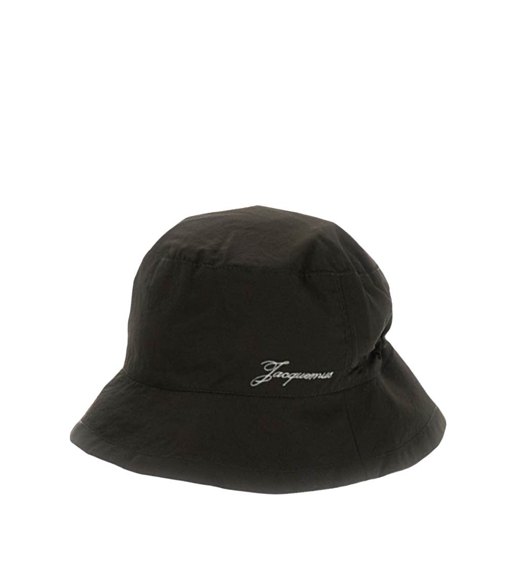 Dark Brown Logo Bucket Hat 1