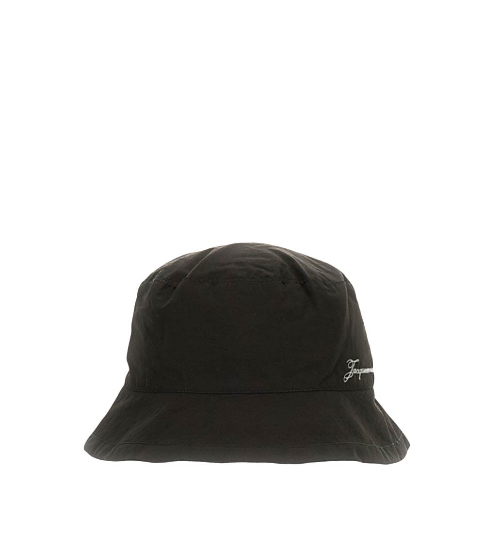 Dark Brown Logo Bucket Hat 2