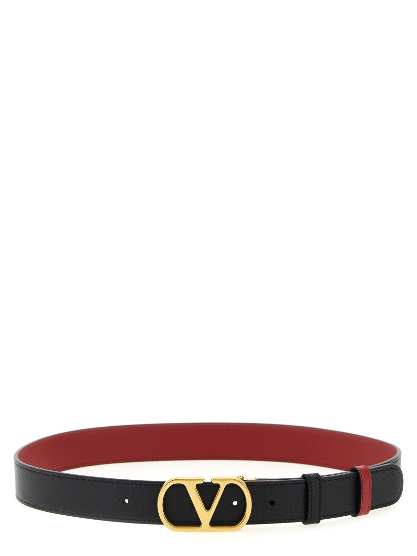Black VLogo Reversible Belt 1