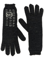 Dark Grey 'Numeric Signature MM6' Gloves 1