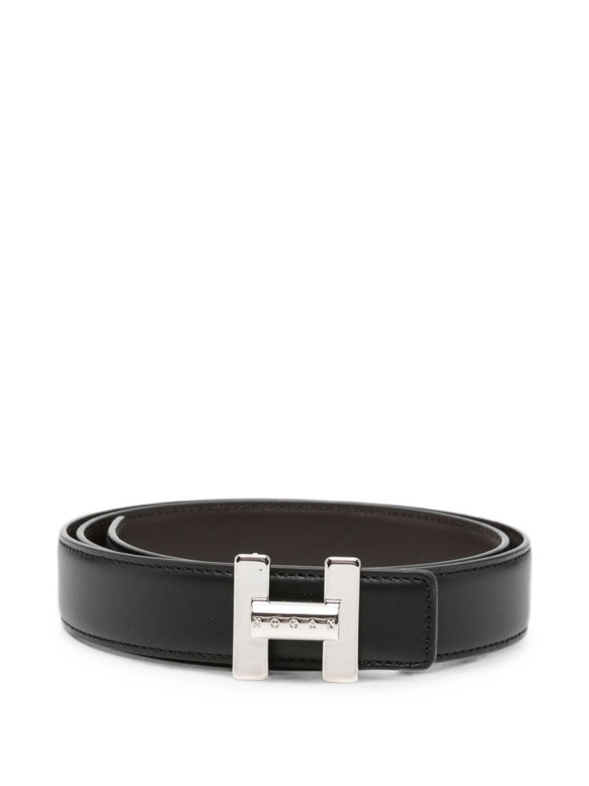 Black Solid Formal Belt 1