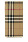Beige Printed Canvas Wallet 1