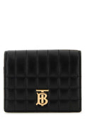 Black Quilted Logo Wallet 1