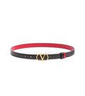 Black VLogo Signature Buckle Belt 1