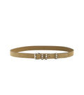 Beige Rockstud Buckle Belt 1