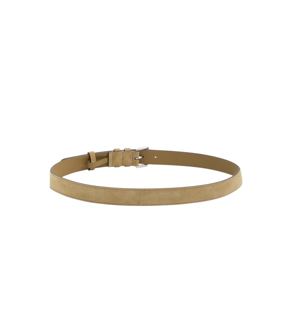Beige Rockstud Buckle Belt 2