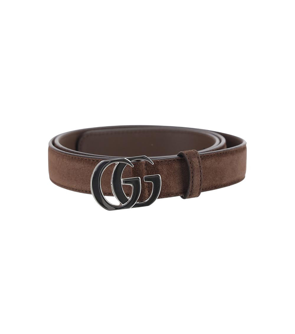 Brown Logo Buckle Belt 1