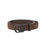 Brown Logo Buckle Belt 1