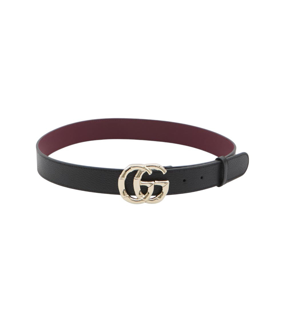 Black Logo Buckle Belt 1