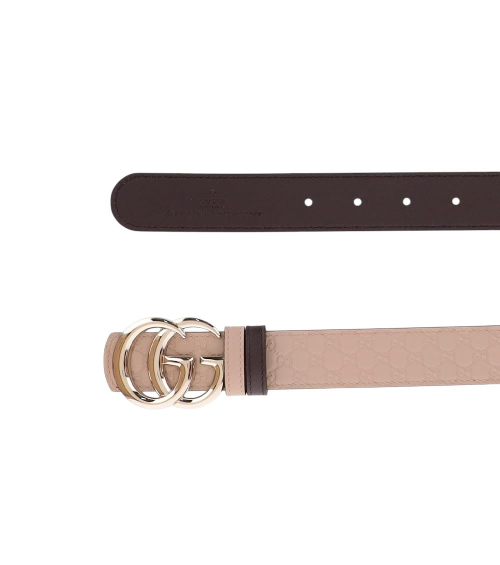 Beige Logo Buckle Belt 2
