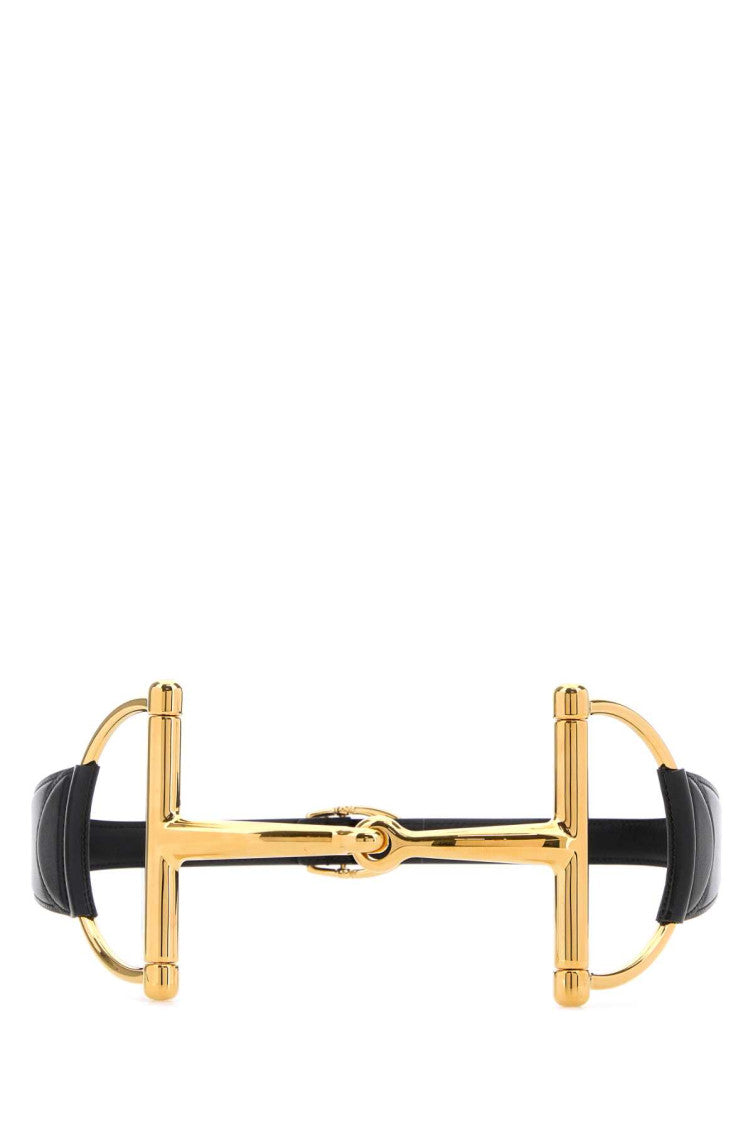 Black Horsebit Buckle Belt 2