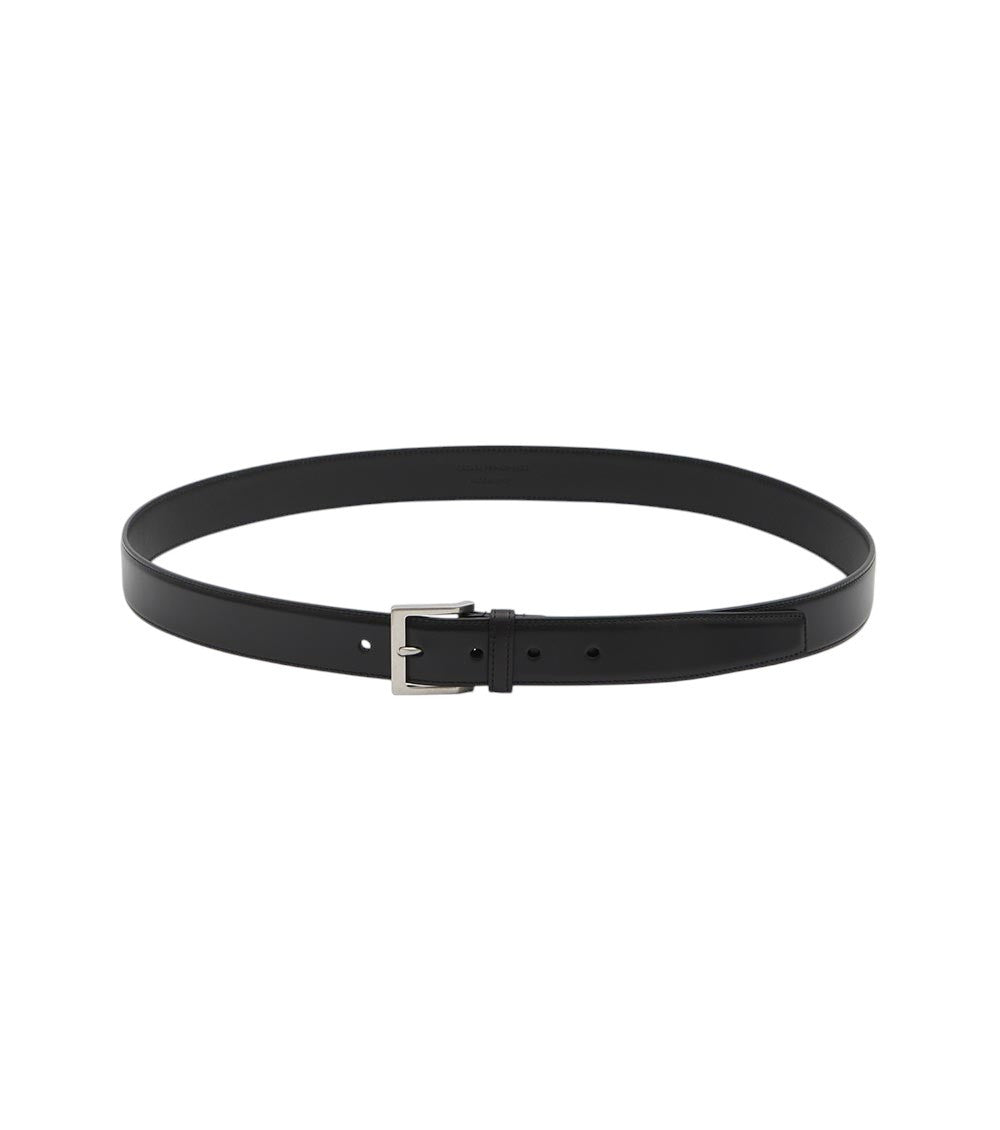 Black Logo Buckle Belt 1