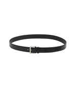 Black Logo Buckle Belt 1