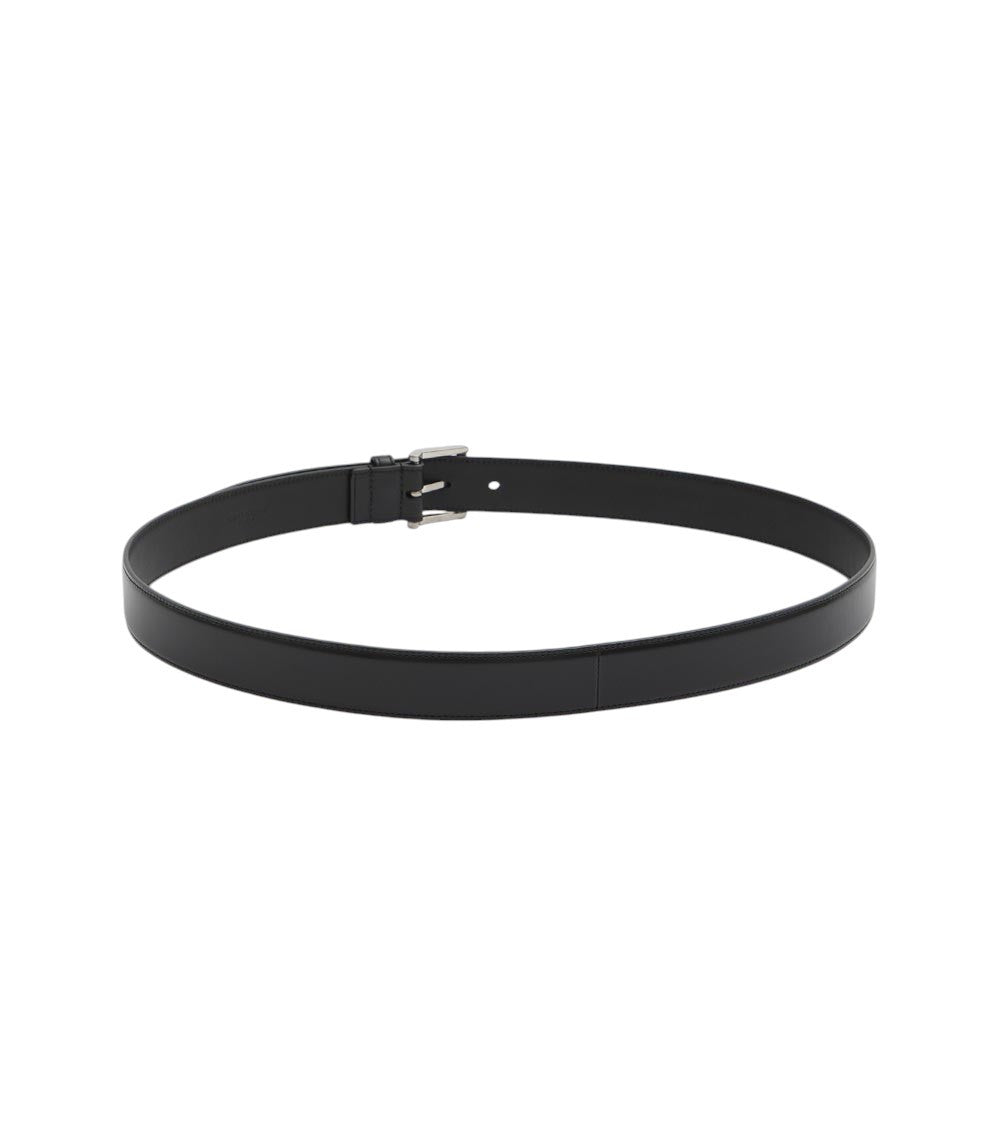 Black Logo Buckle Belt 2