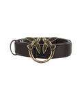 Dark Brown Love Birds Buckle Belt 1