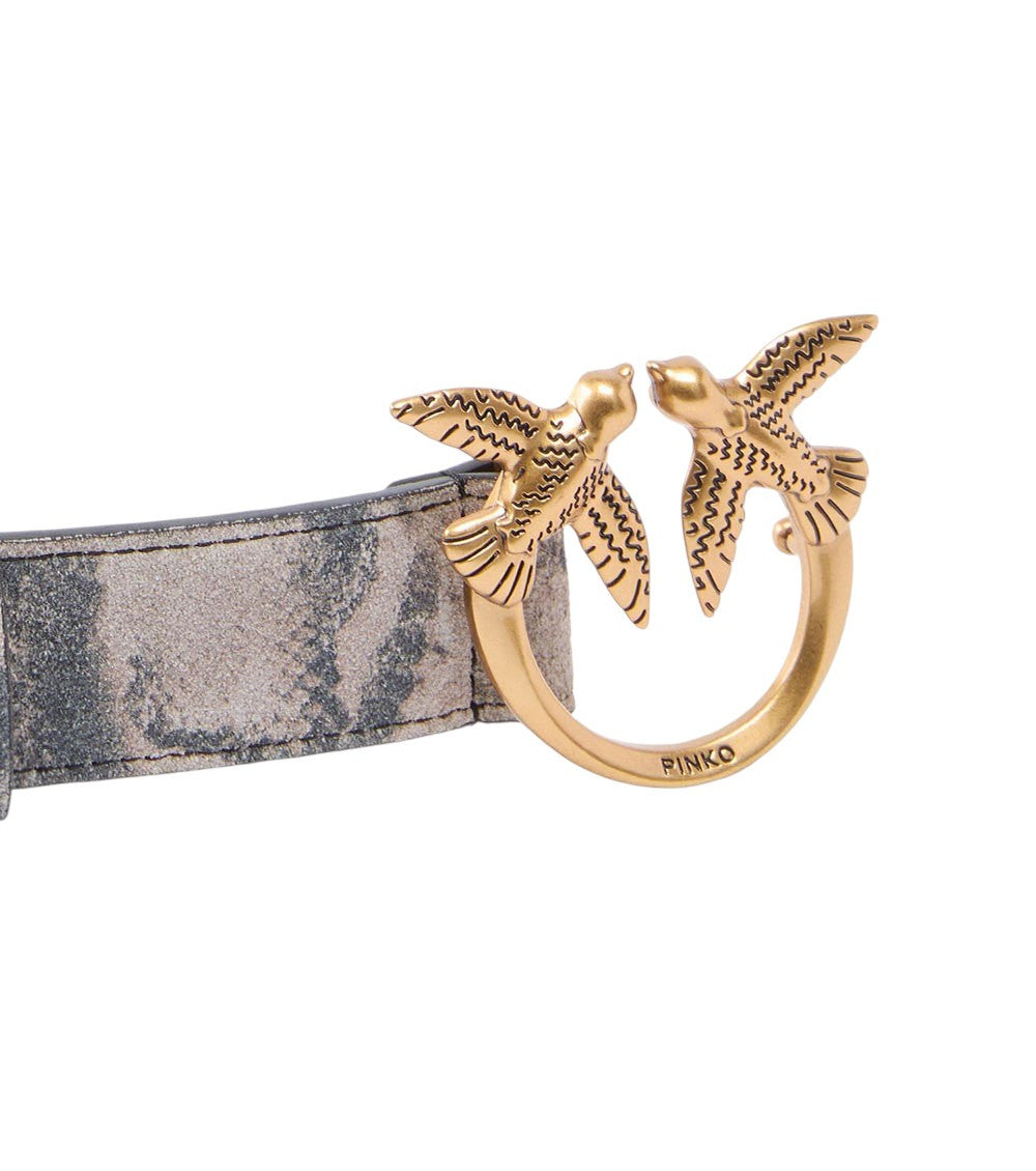 Multicolor Love Birds Buckle Belt 3