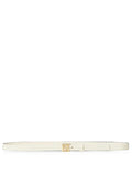 Beige Logo Buckle Belt 1