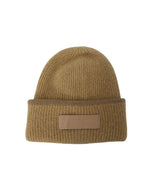 Beige Logo Beanie Cap 1
