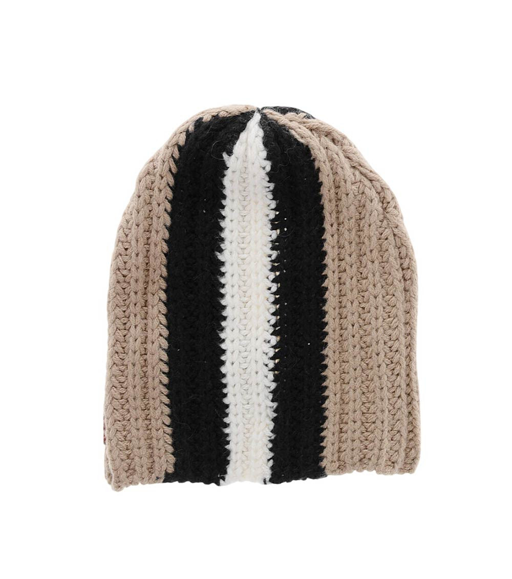Multicolor Striped Beanie Cap 1