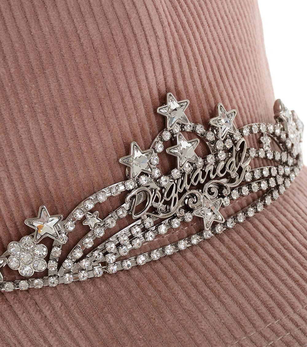 Pink Tiara Embellished Baseball Cap 3