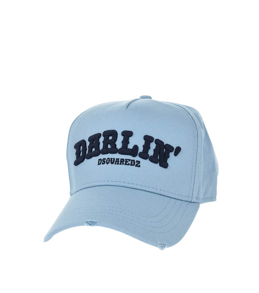 Sky Blue Embroidered Baseball Cap 1