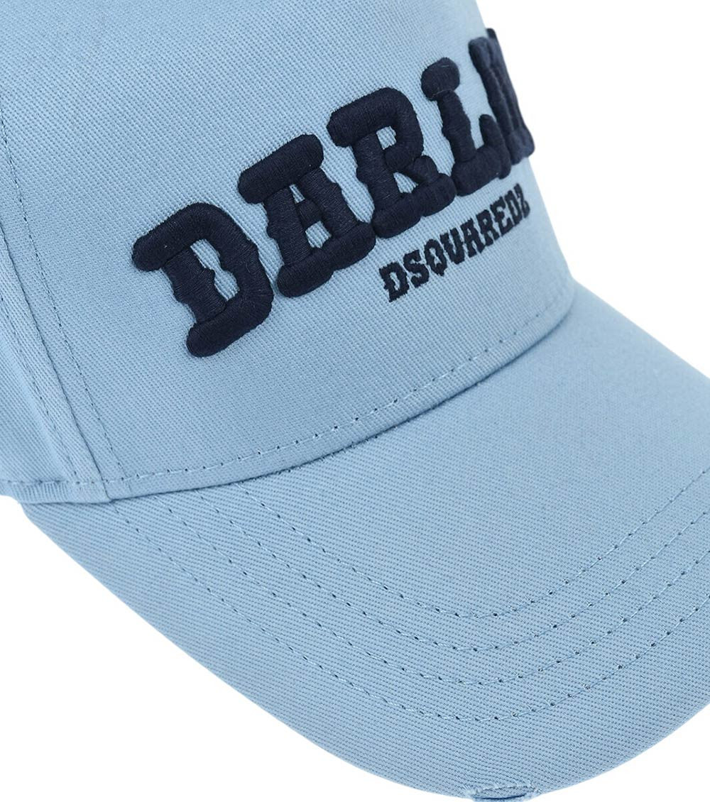Sky Blue Embroidered Baseball Cap 3