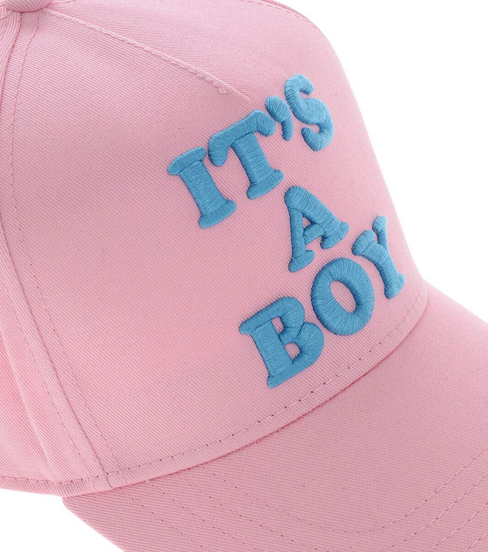 Pink Embroidered Baseball Cap 3