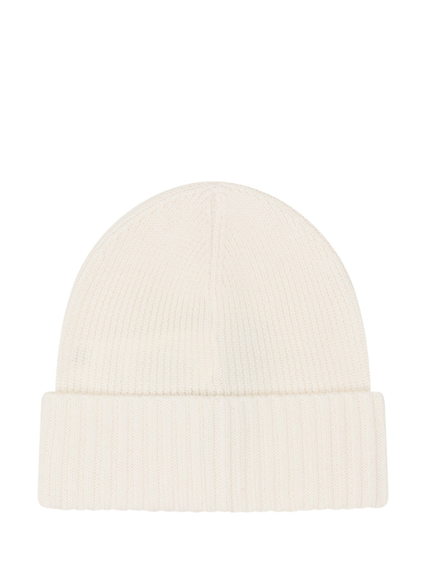 White Knitted Beanie Cap 2