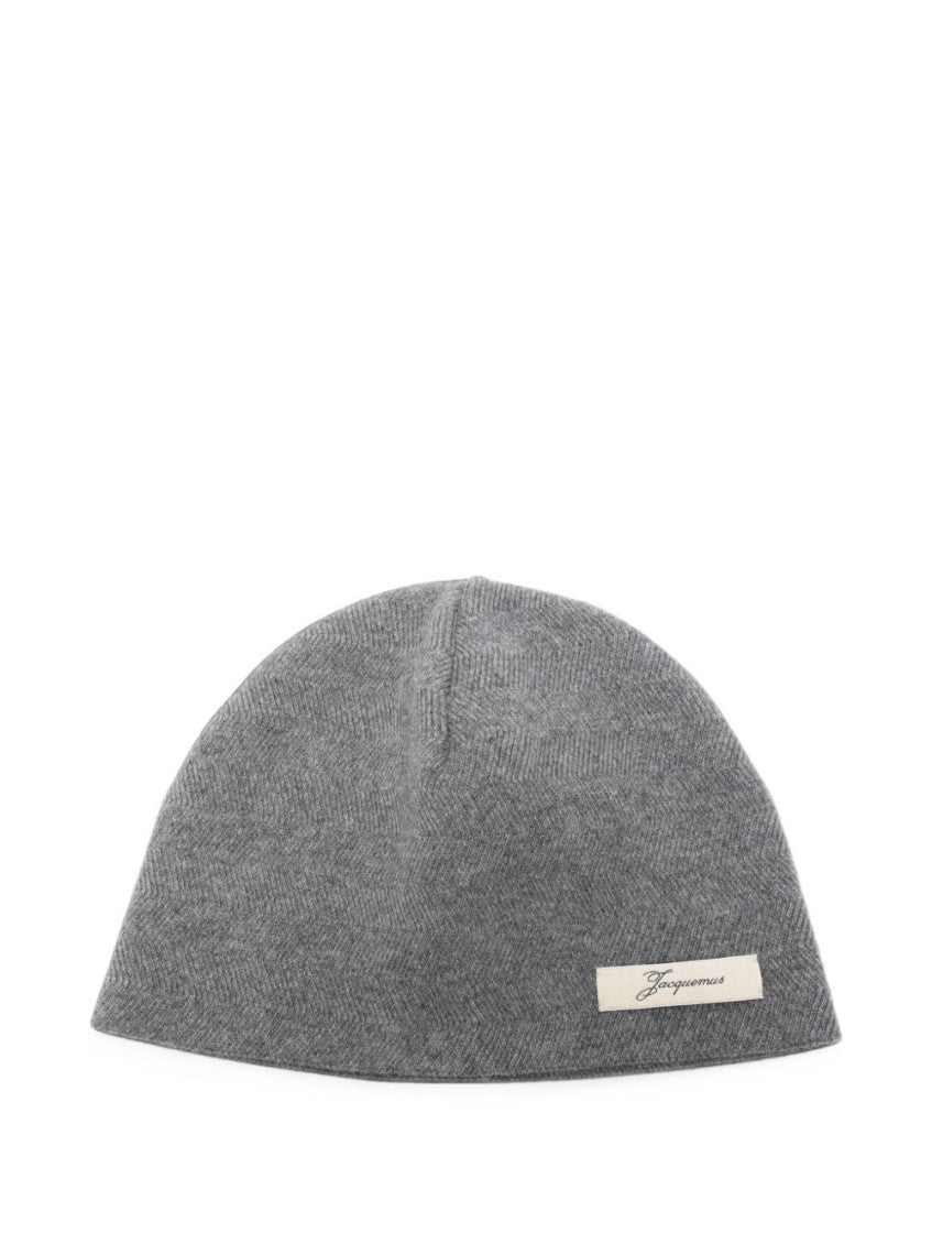Grey Le Bonnet Textured Beanie Cap 1