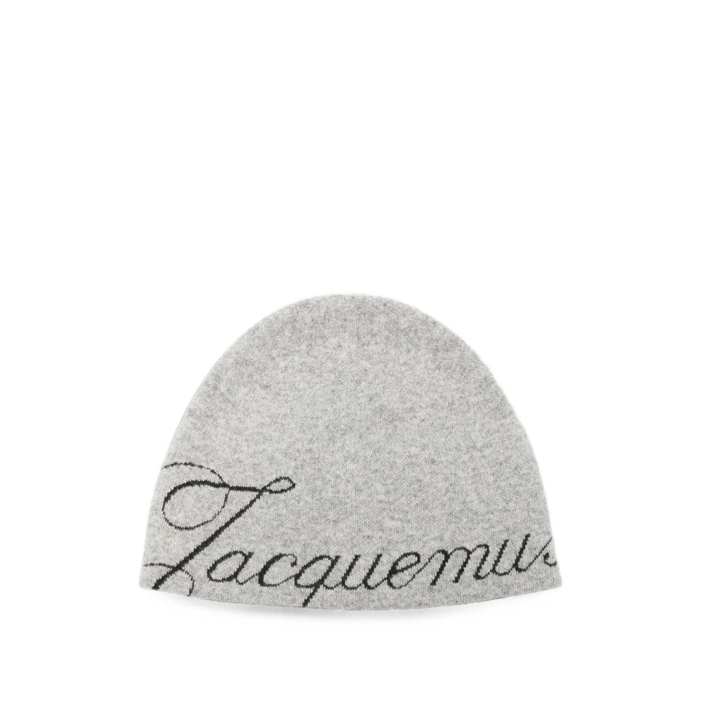 Grey Logo Beanie Cap 1
