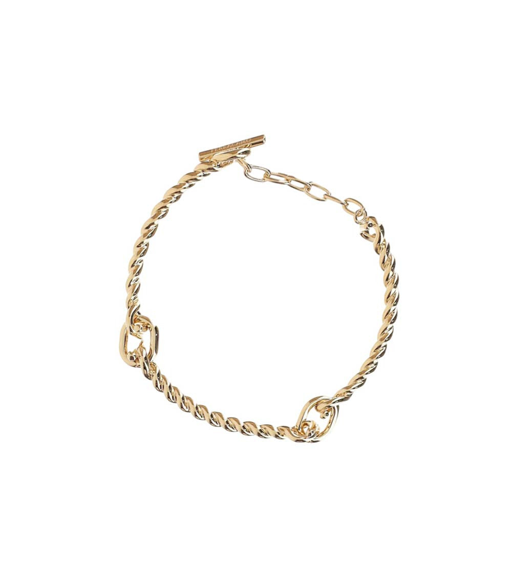 Golden Twisted Chain Bracelet 1