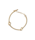 Golden Twisted Chain Bracelet 1