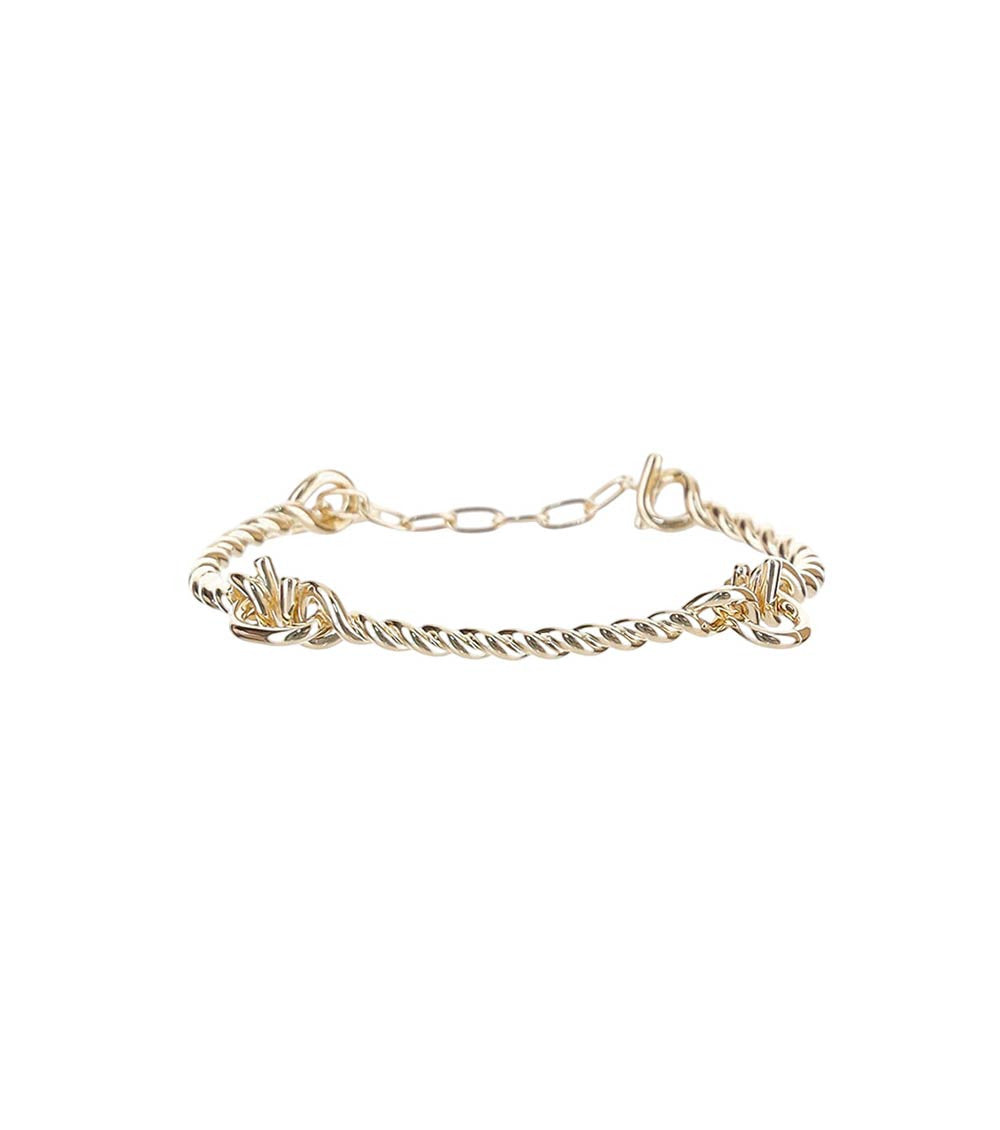 Golden Twisted Chain Bracelet 2