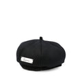 Black Textured Beret Hat 1